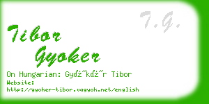 tibor gyoker business card